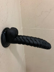 7.5" Ribbed Scaled Dildo - Feel Every Inch!