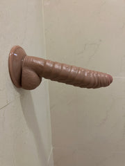 7.5" Ribbed Scaled Dildo - Feel Every Inch!