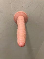 7.5" Ribbed Scaled Dildo - Feel Every Inch!