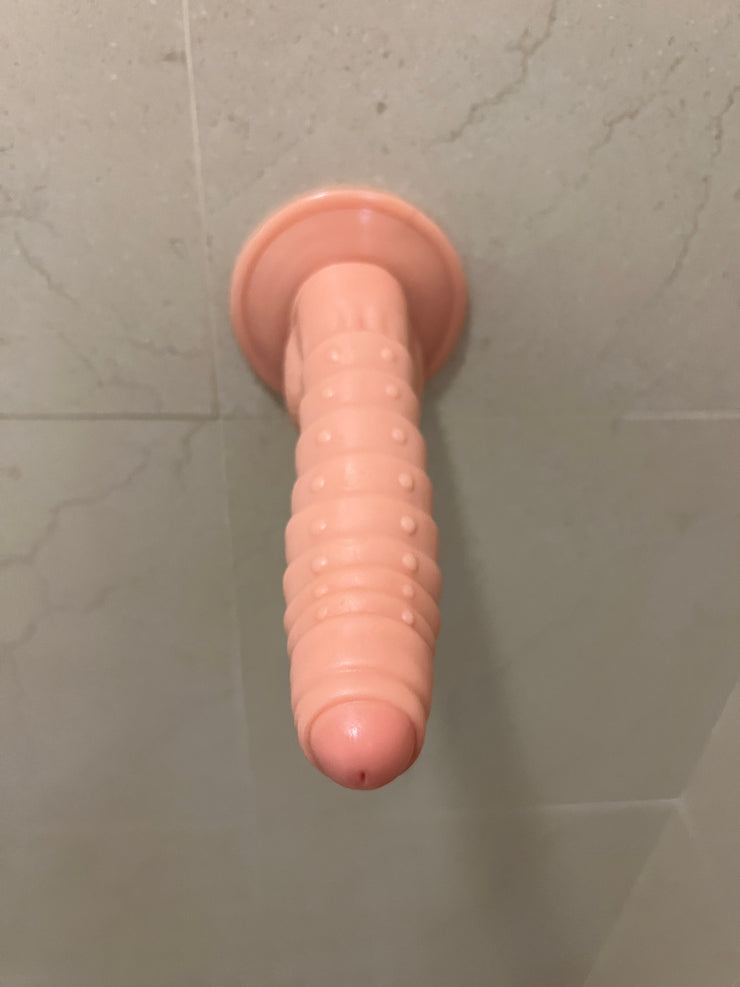 7.5" Ribbed Scaled Dildo - Feel Every Inch!