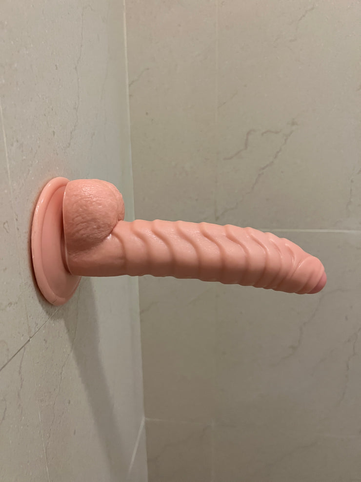 7.5" Ribbed Scaled Dildo - Feel Every Inch!