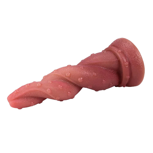 8.5" Twisted Tongue G-Spot Stimulant Dildo