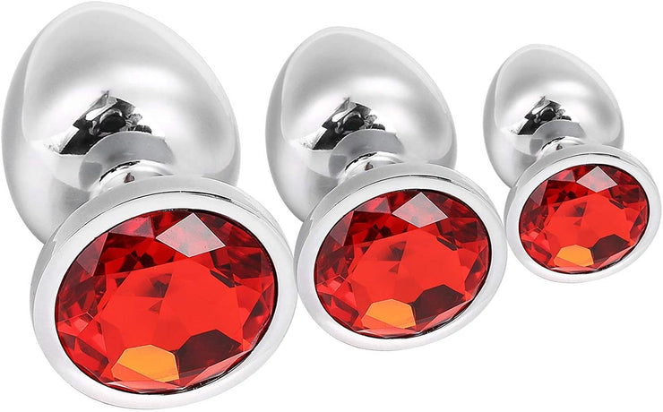 Serentasy Butt Plugs 3 Piece Set Red