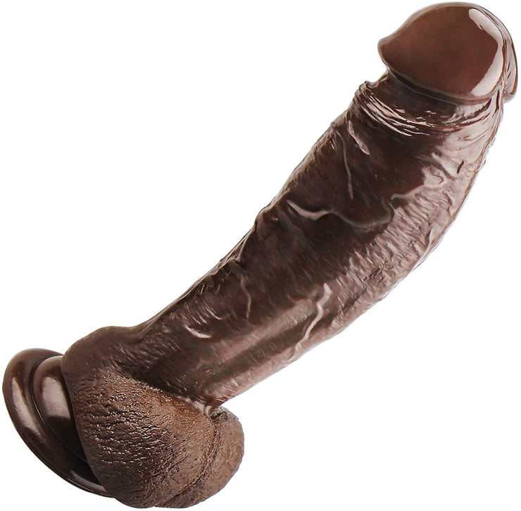 Serentasy 8" Brown Suction Cup Dildo