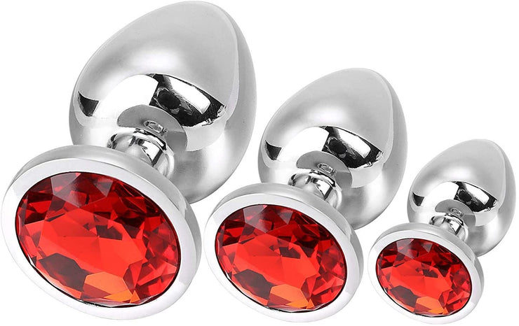 Serentasy Butt Plugs 3 Piece Set Red