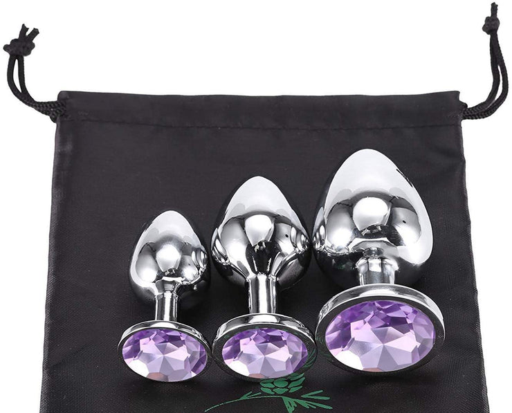 Serentasy Butt Plugs 3 Piece Set Purple