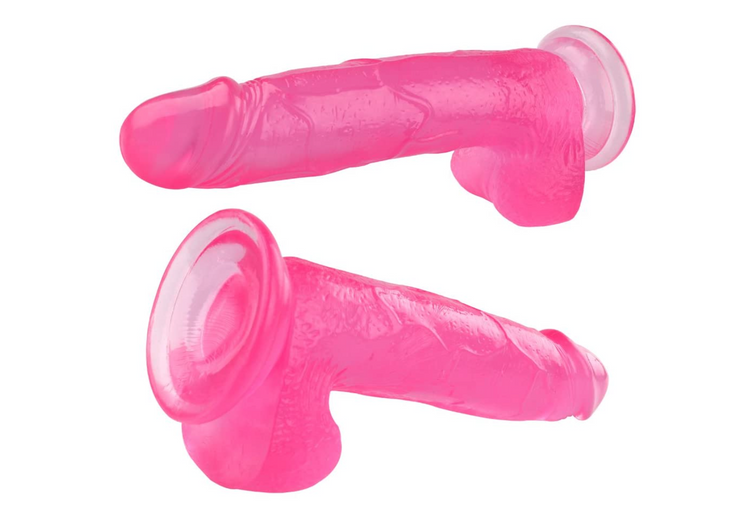 Serentasy 8" Pink Suction Cup Dildo