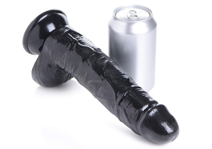 Serentasy 8" Black Suction Cup Dildo