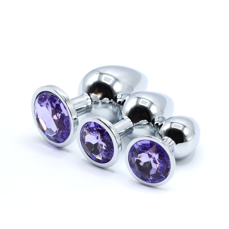 Serentasy Butt Plugs 3 Piece Set Purple